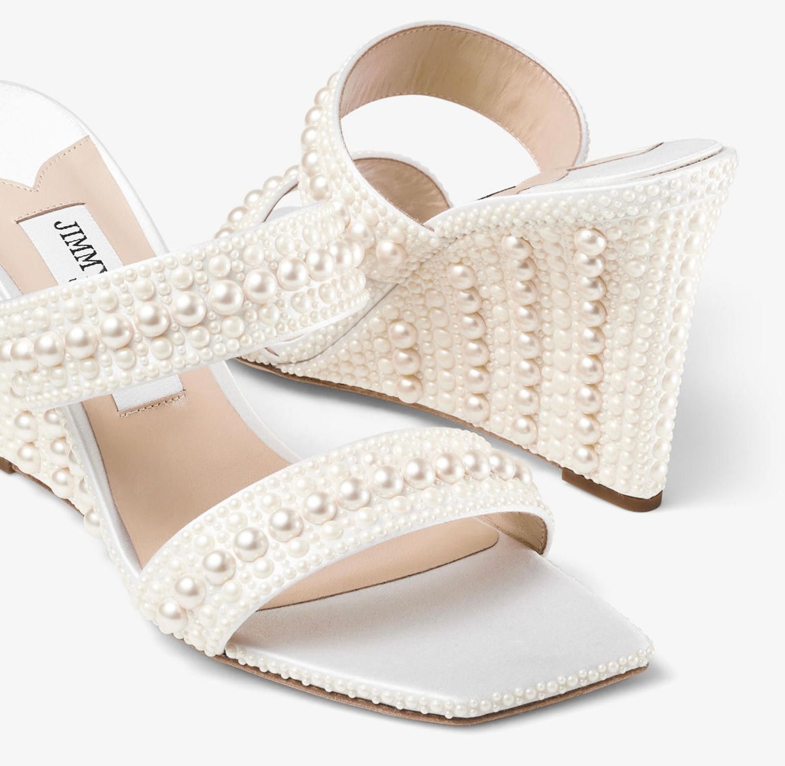 Jimmy Choo Jimmy Choo Sacoria Wedges Size US 7.5 / IT 37.5 - 3 Thumbnail