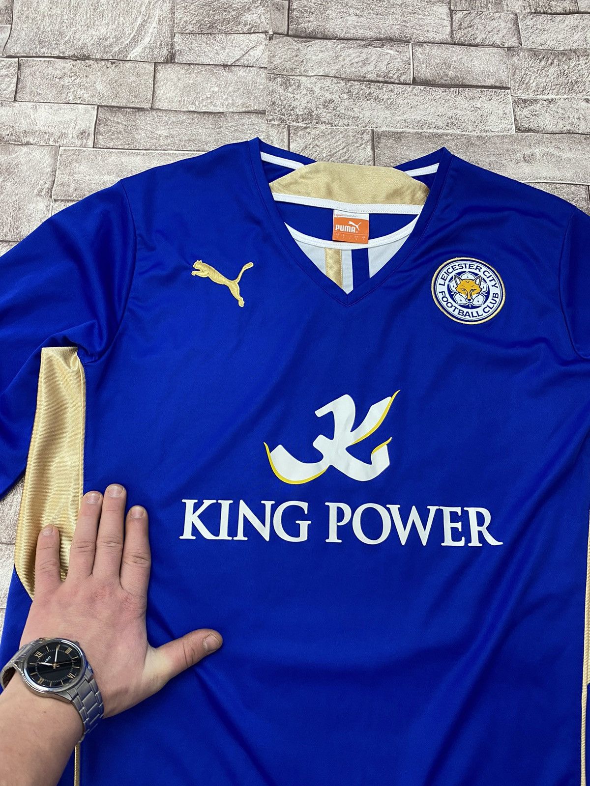 Puma × Vintage Puma Leicester City Shirt 2013/14 home kit Size US L / EU 52-54 / 3 - 4 Thumbnail