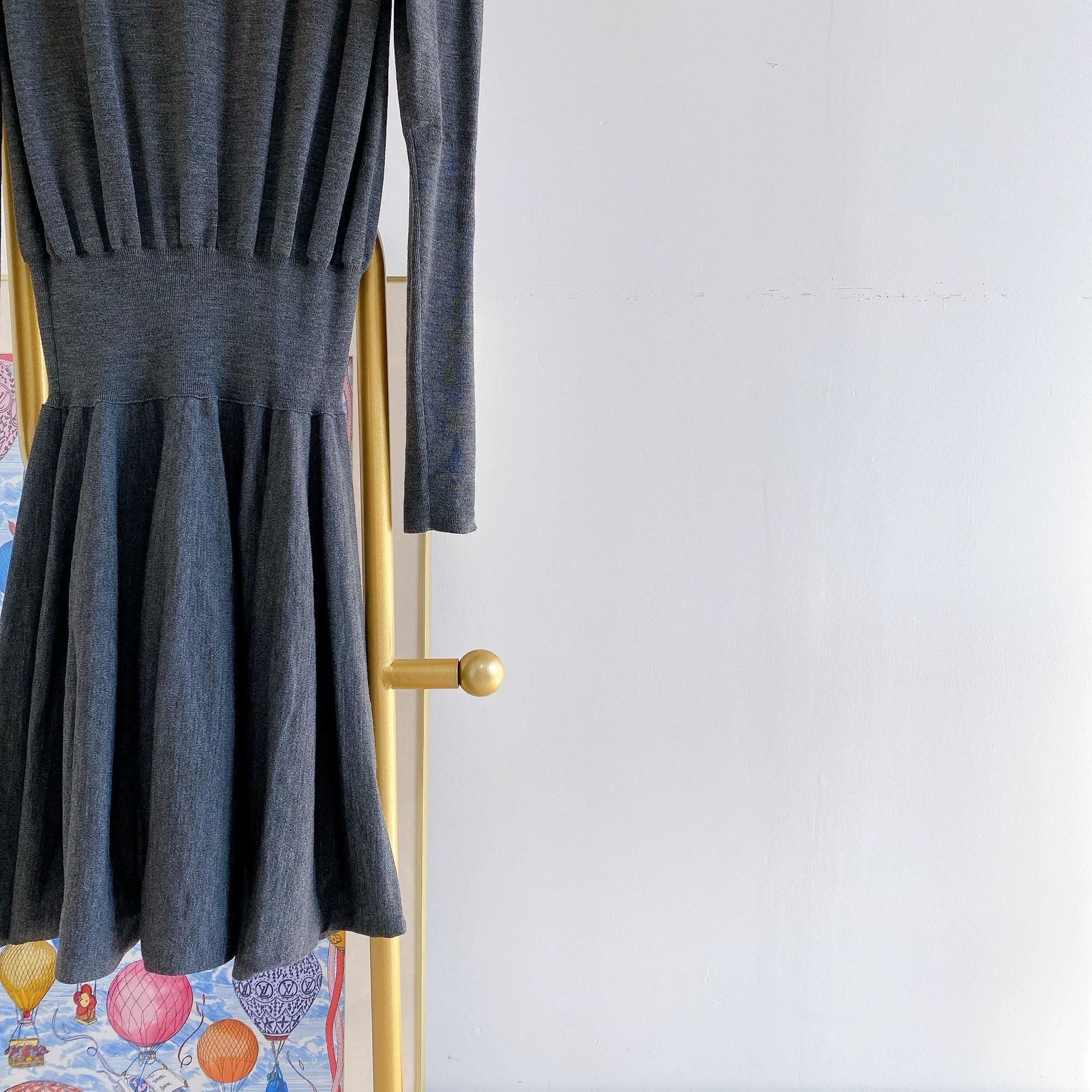 Alexander McQueen Alexander McQueen Knit Dress Gray M Stretchy Size M / US 6-8 / IT 42-44 - 6 Thumbnail