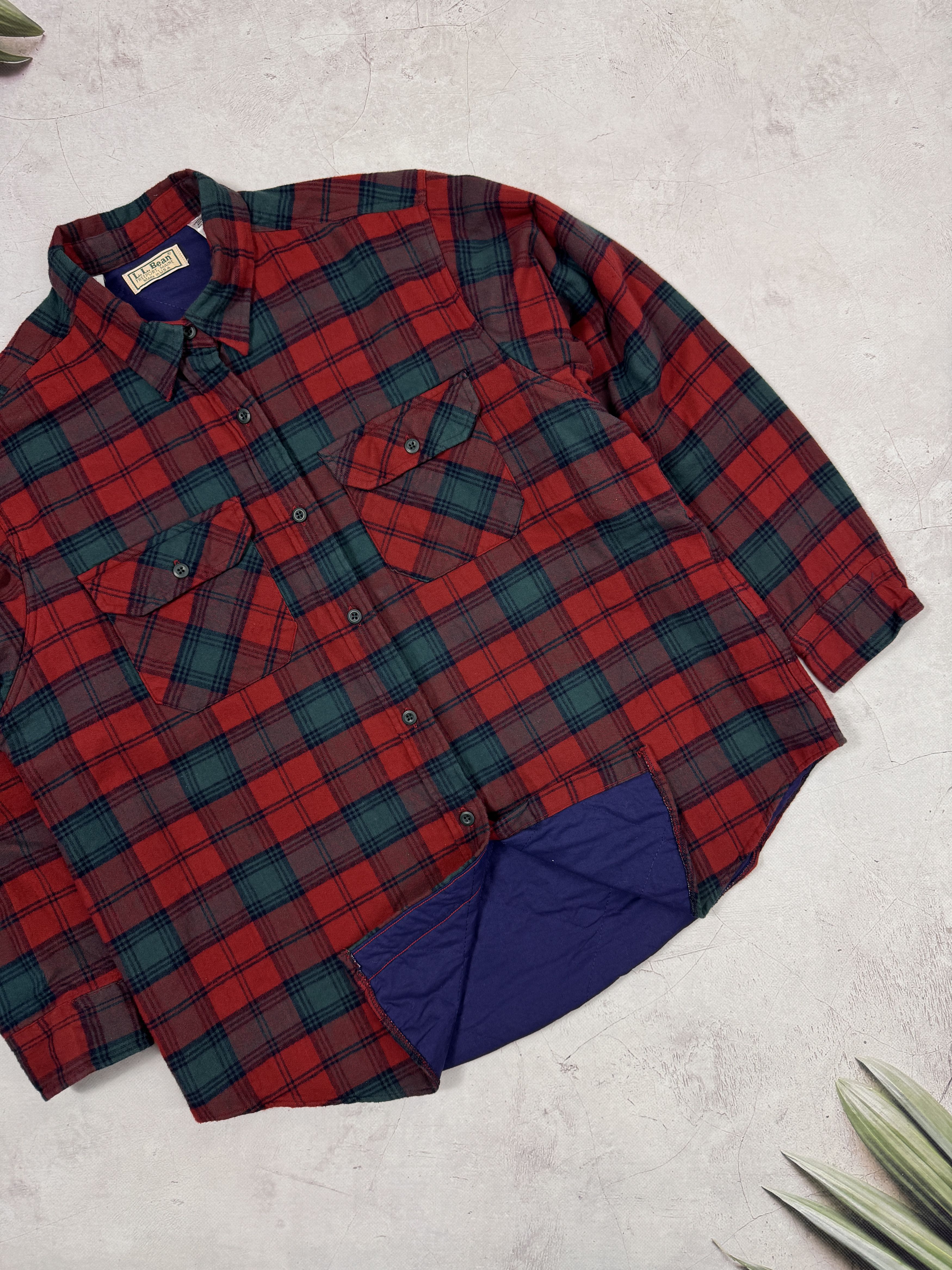 L.L. Bean L.L. Bean Flannel Shirt Thinsulate Thermal Checkered Womens Size XL / US 12-14 / IT 48-50 - 4 Thumbnail