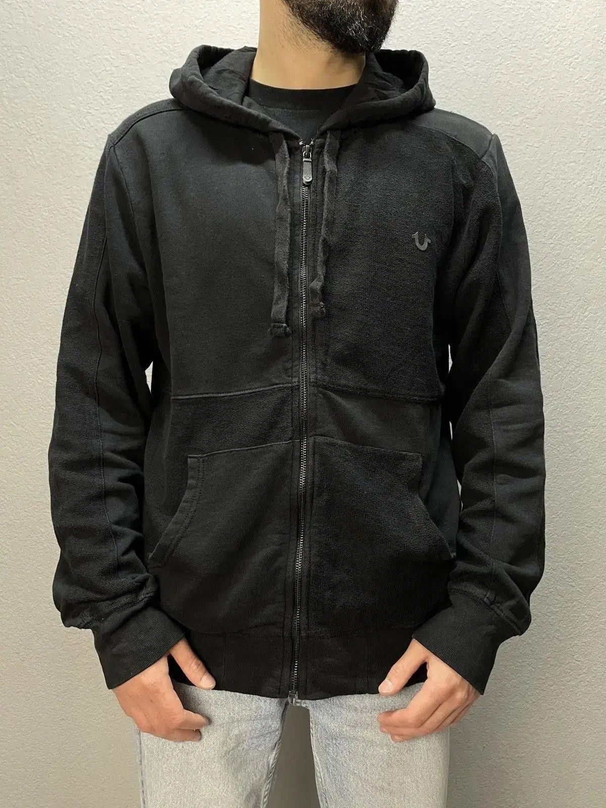 Japanese Brand × True Religion Vintage True Religion Y2K Avantgarde Zip Hoodie Size US L / EU 52-54 / 3 - 2 Thumbnail