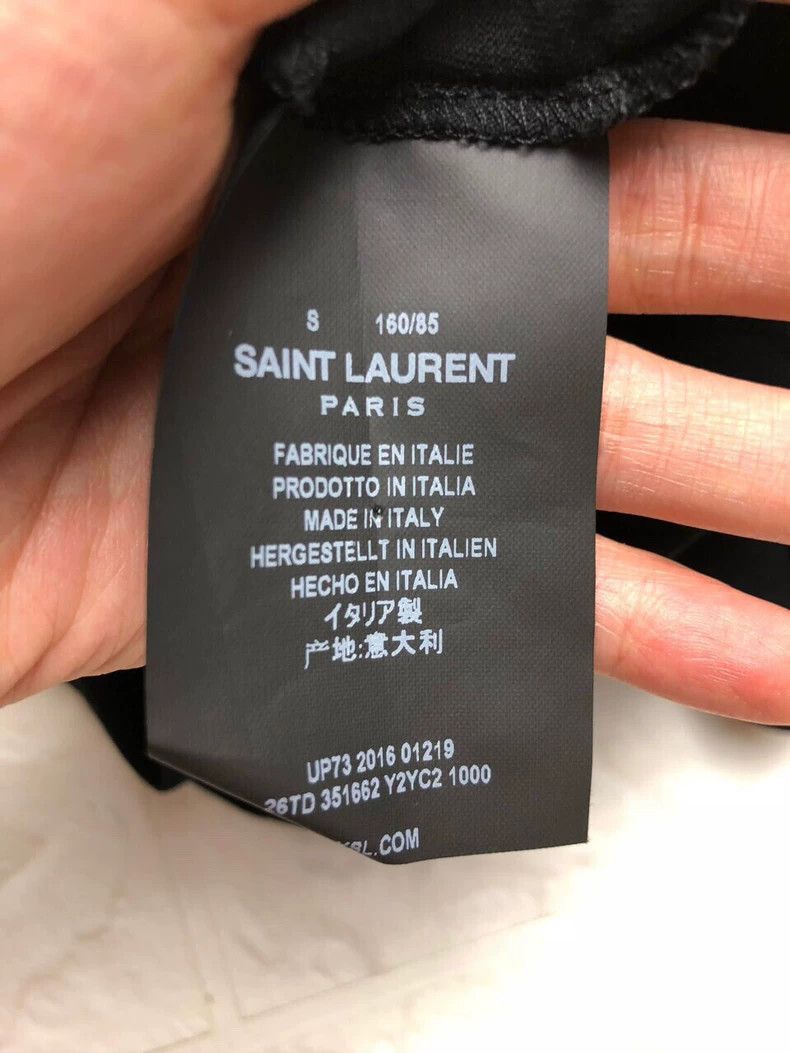 Saint Laurent Paris Saint Laurent Paris Blood tooth short sleeve Size S / US 4 / IT 40 - 4 Thumbnail