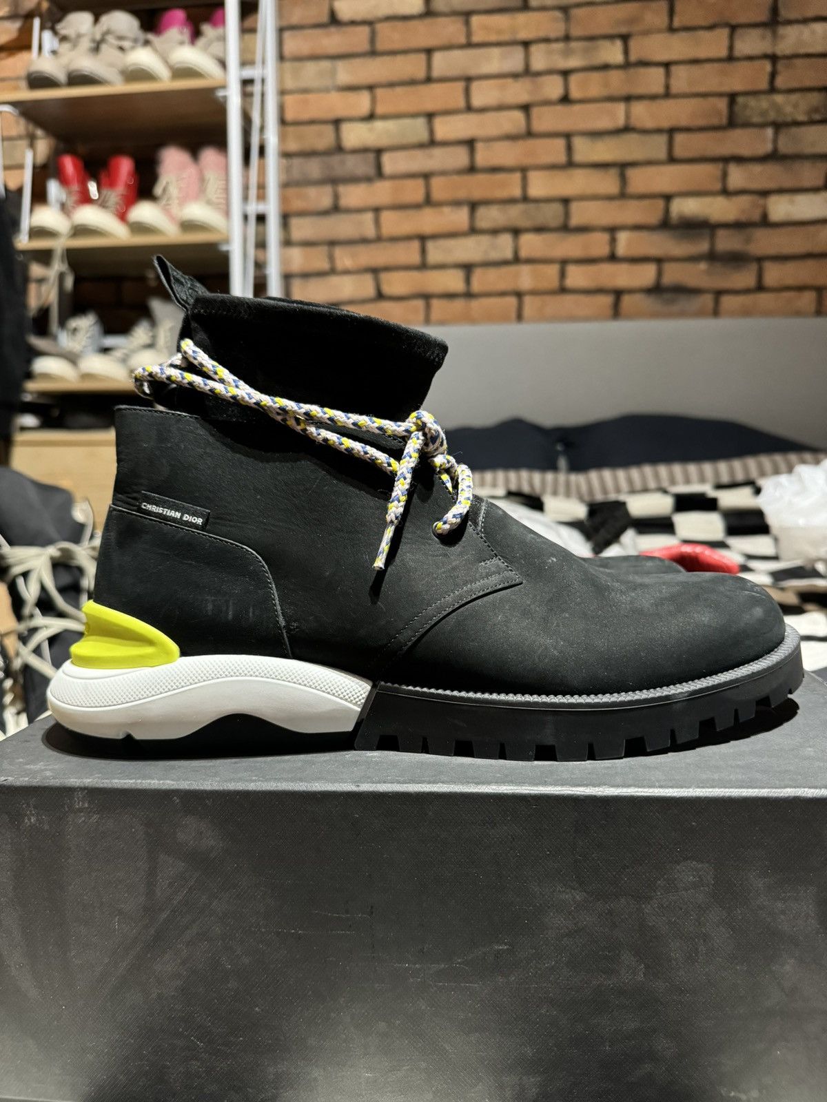 Dior SS18 KIM JONES DIOR HOMME DESERT COMBAT BOOTS SHOES Size US 8.5 / EU 41-42 - 1 Thumbnail