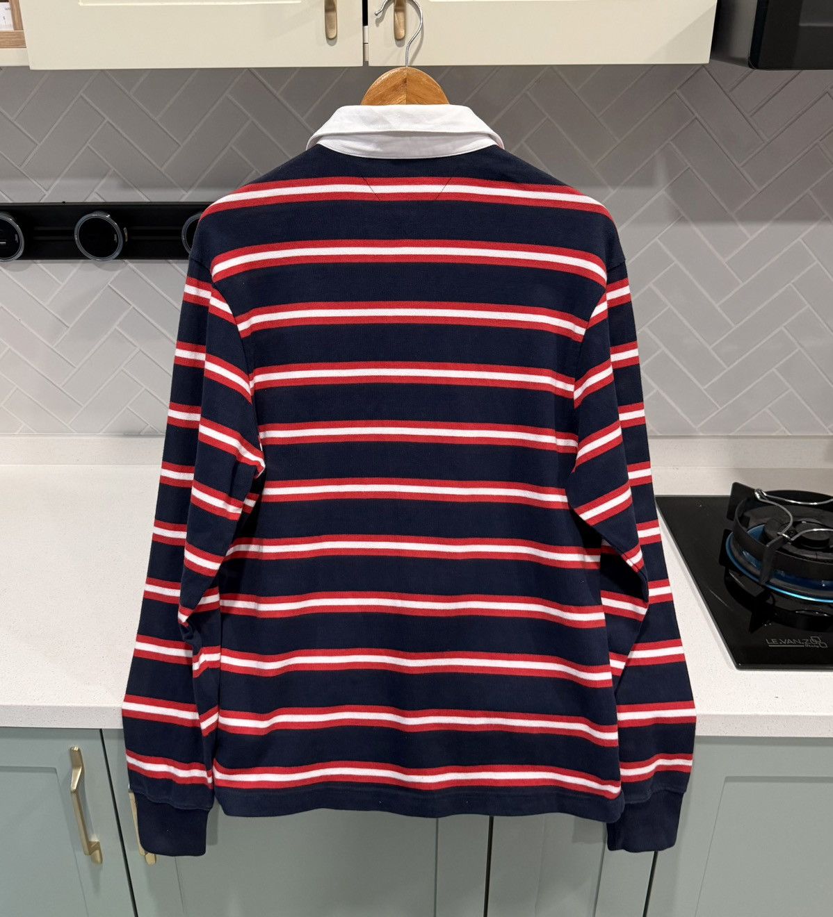 Tommy Hilfiger Tommy Jeans Rugby Men's Red and Navy Polo-shirts Size US S / EU 44-46 / 1 - 4 Thumbnail