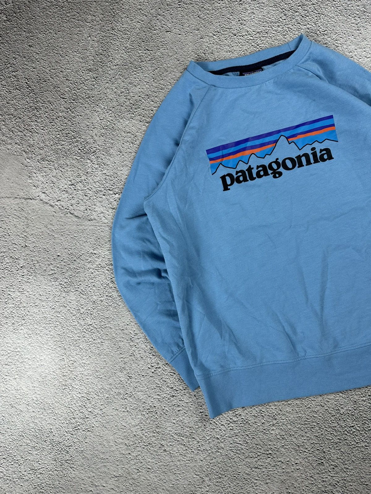 Patagonia Vintage Patagonia Blue Navy Sweatshirt Y2K Big Logo Style Size US S / EU 44-46 / 1 - 3 Thumbnail