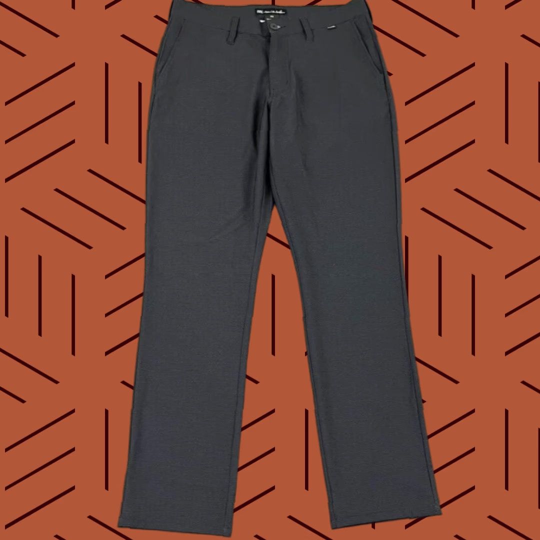 TravisMathew TRAVIS MATHEW Pants Mens 32 x 31 Gray Striped Golf Performance Travel 5-Pocket Size US 32 / EU 48 - 1 Thumbnail