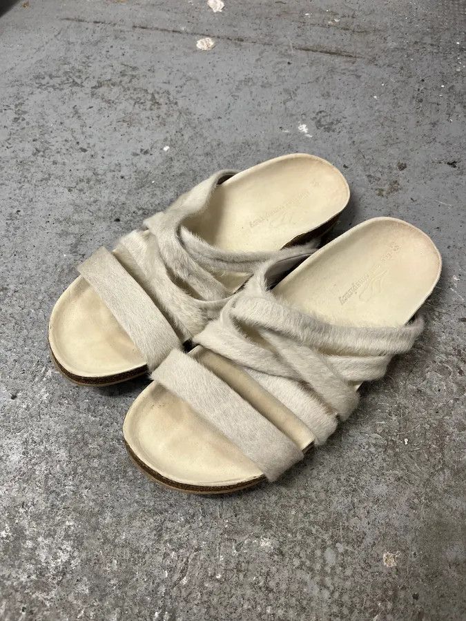 Vintage The Last Conspiracy White Pony Hair Sandals Size US 8 / IT 38 - 3 Thumbnail