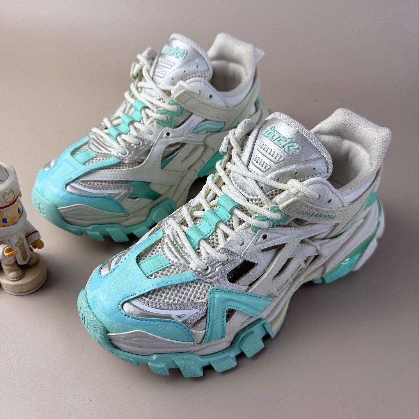 Balenciaga Balenciaga Track 2.0 White Green 37 99 New Sneakers Size US 6 / IT 36 - 1 Thumbnail
