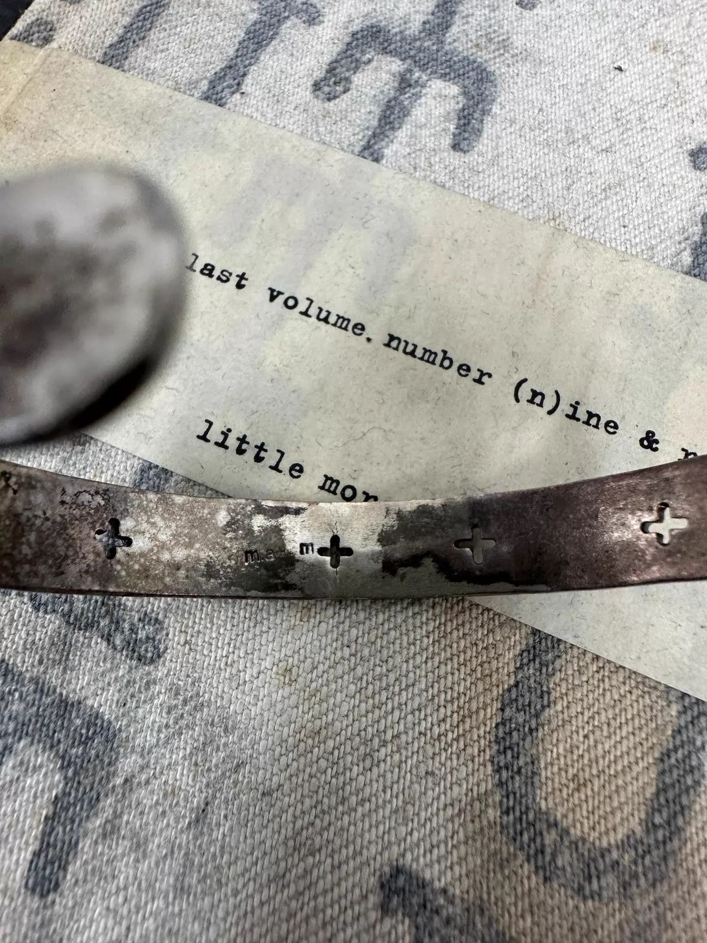 Ma+ m.a+ Silver Cross Narrow Bracelet 925 Silver Size F Size ONE SIZE - 4 Thumbnail