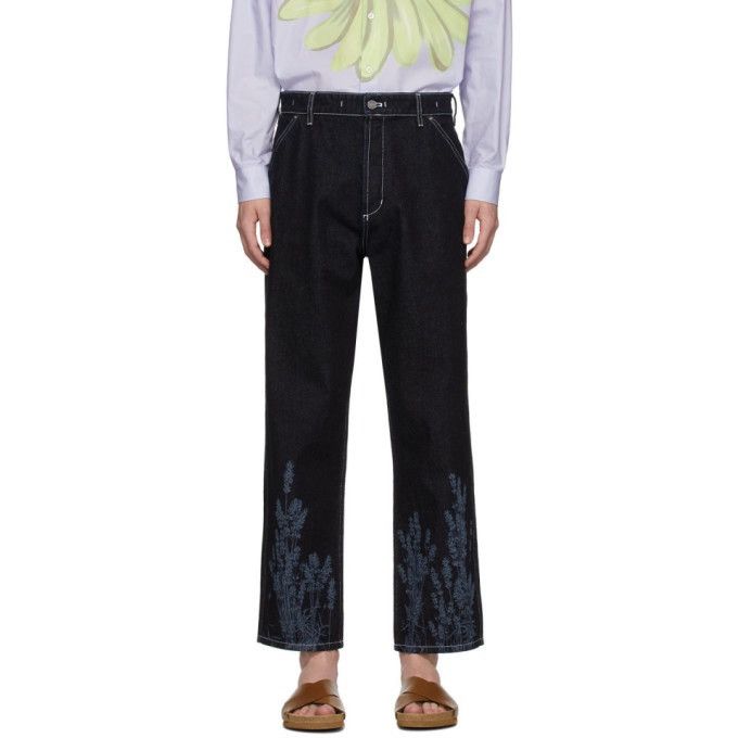 Jacquemus Jacquemus Lavender Navy 'Le De Nîmes' Jeans Size US 31 - 2 Thumbnail