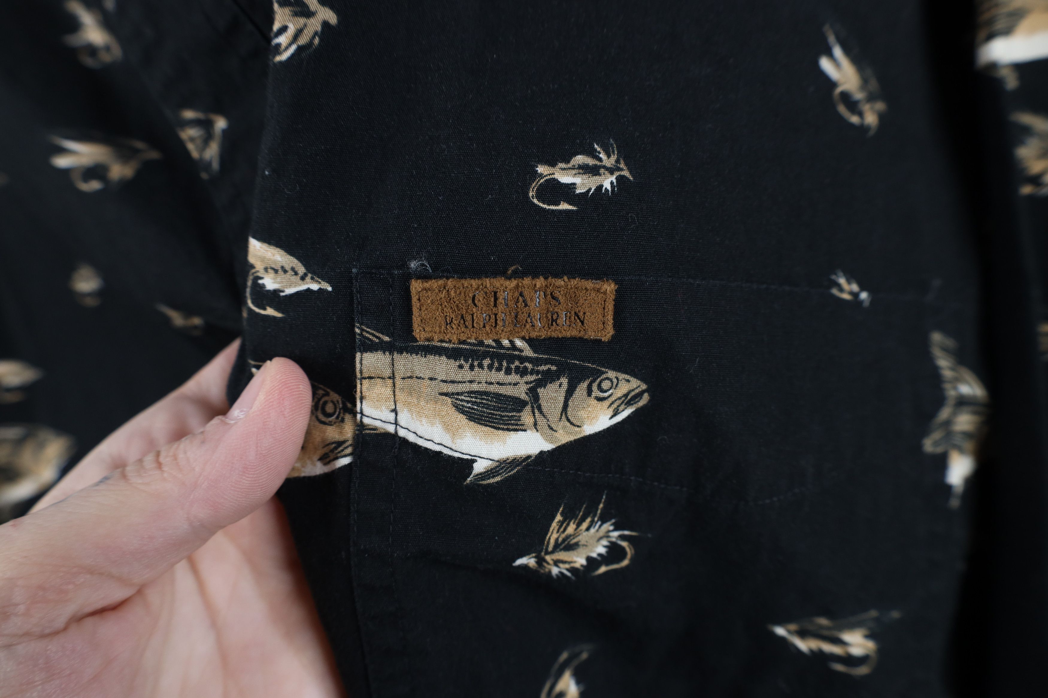 Polo Ralph Lauren Vintage 90s Chaps Ralph Lauren All Over Print Button Shirt Size US L / EU 52-54 / 3 - 4 Thumbnail