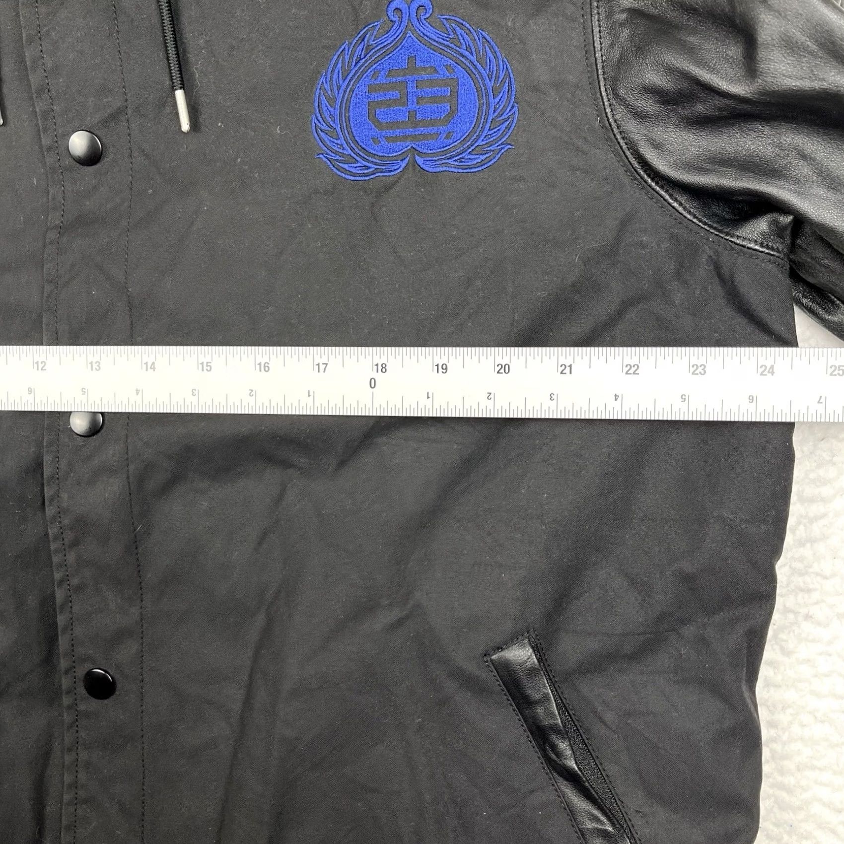 Jordan Brand VINTAGE Jordan Varsity Jacket XLT Black Chinese Year Of The Snake Air 6th Sense Size US XL / EU 56 / 4 - 5 Thumbnail