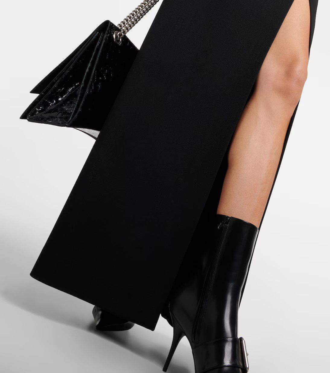 Balenciaga o1y0625 Maxi Skirt in Black Size 26" / US 2 / IT 38 - 3 Thumbnail