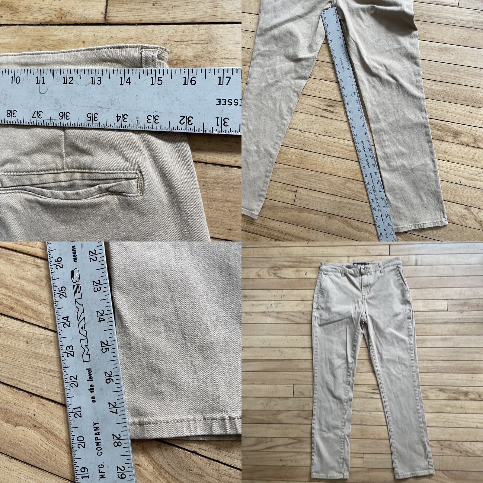 Rsq RSQ Pants Men 30x30 Slim Taper Flat Chino Khaki Stretch Spandex Academia Mens Casual Workwear 30 Khaki Slim Tapered 90s RSQ Theme Size US 30 / EU 46 - 8 Thumbnail