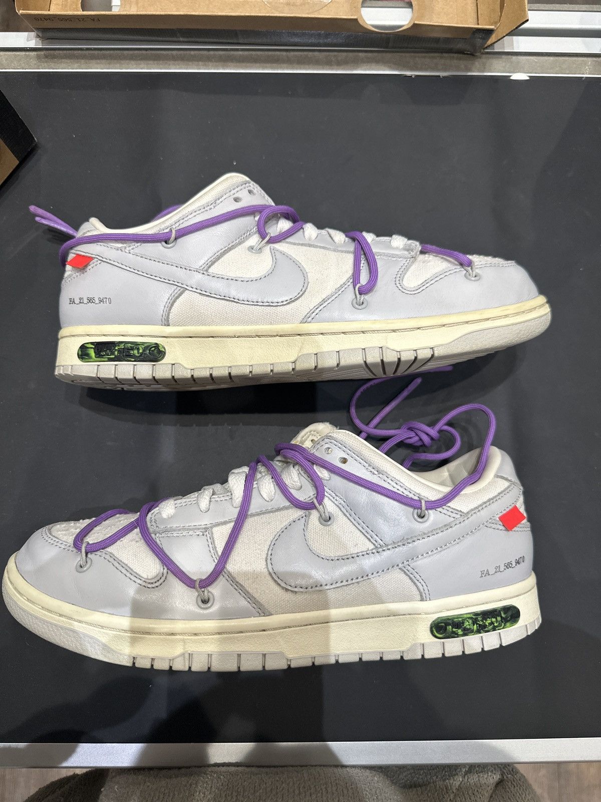 Nike × Off-White Nike Off-White Dunk Low Lot 47 Size US 9 / EU 42 - 1 Thumbnail