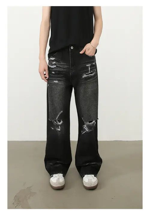 VIBE American retro high street washed ripped jeans Size US 32 / EU 48 - 6 Thumbnail