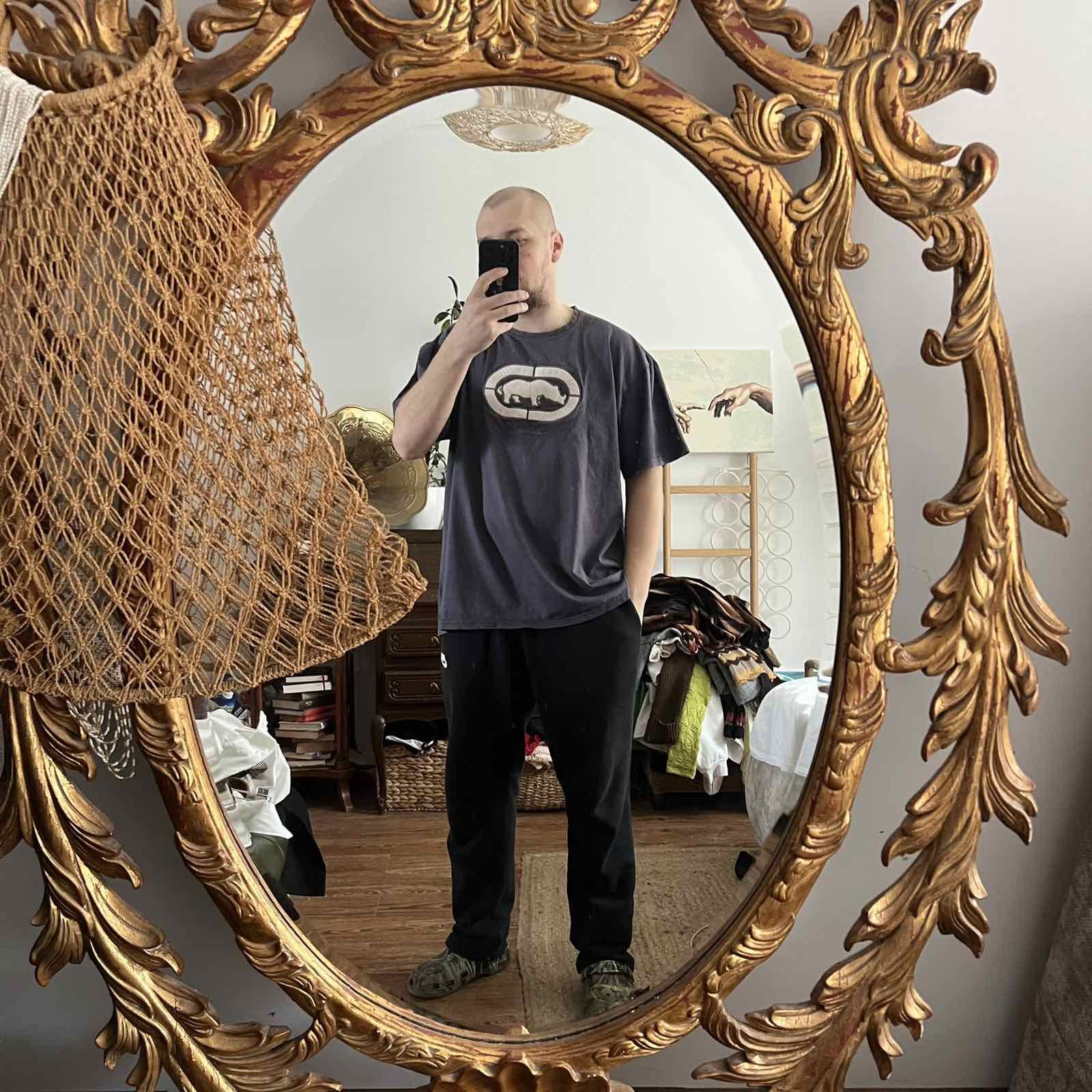 Ecko Unltd. Vintage Y2K Ecko Unlimited T Shirt Size XL Faded Black Rare Size US XL / EU 56 / 4 - 3 Thumbnail