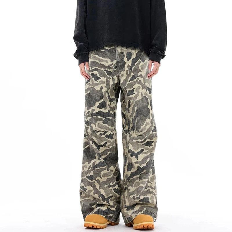 Jean Vintage Camo Cargo Streetwear Jeans Size US 32 / EU 48 - 2 Thumbnail