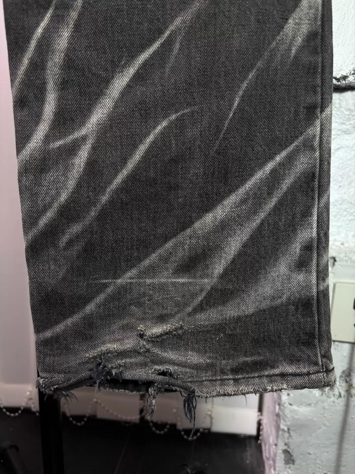GOSTAR DE FUGA fuga 00s black cat whisker ripple wasteland jeans Size US 26 / EU 42 - 5 Thumbnail