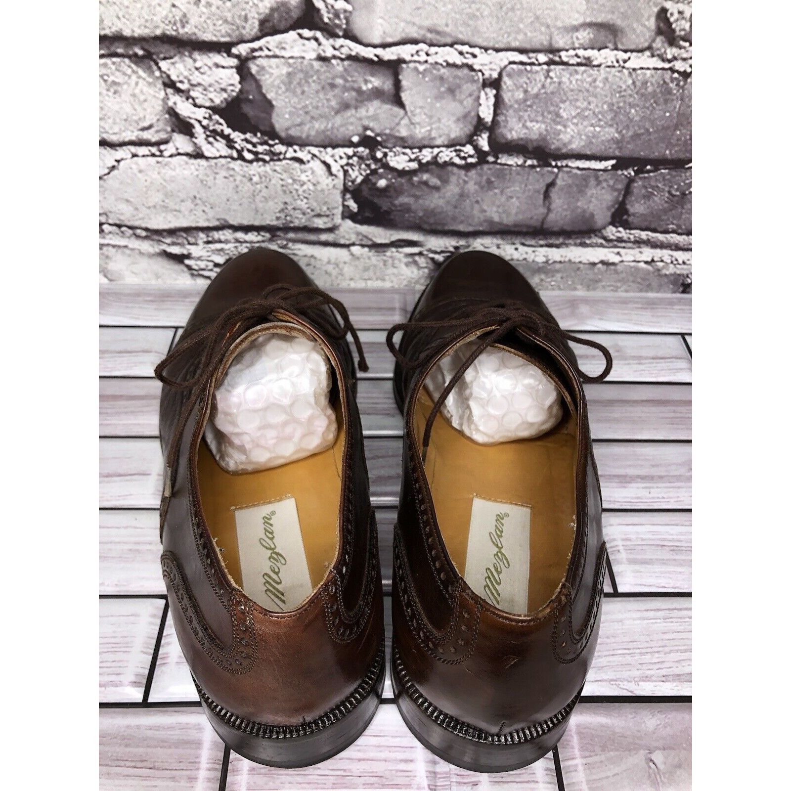 Mezlan Mezlan Florence Coffee Brown Leather Pebbled CapToe Oxford S Size US 7 / EU 40 - 6 Thumbnail