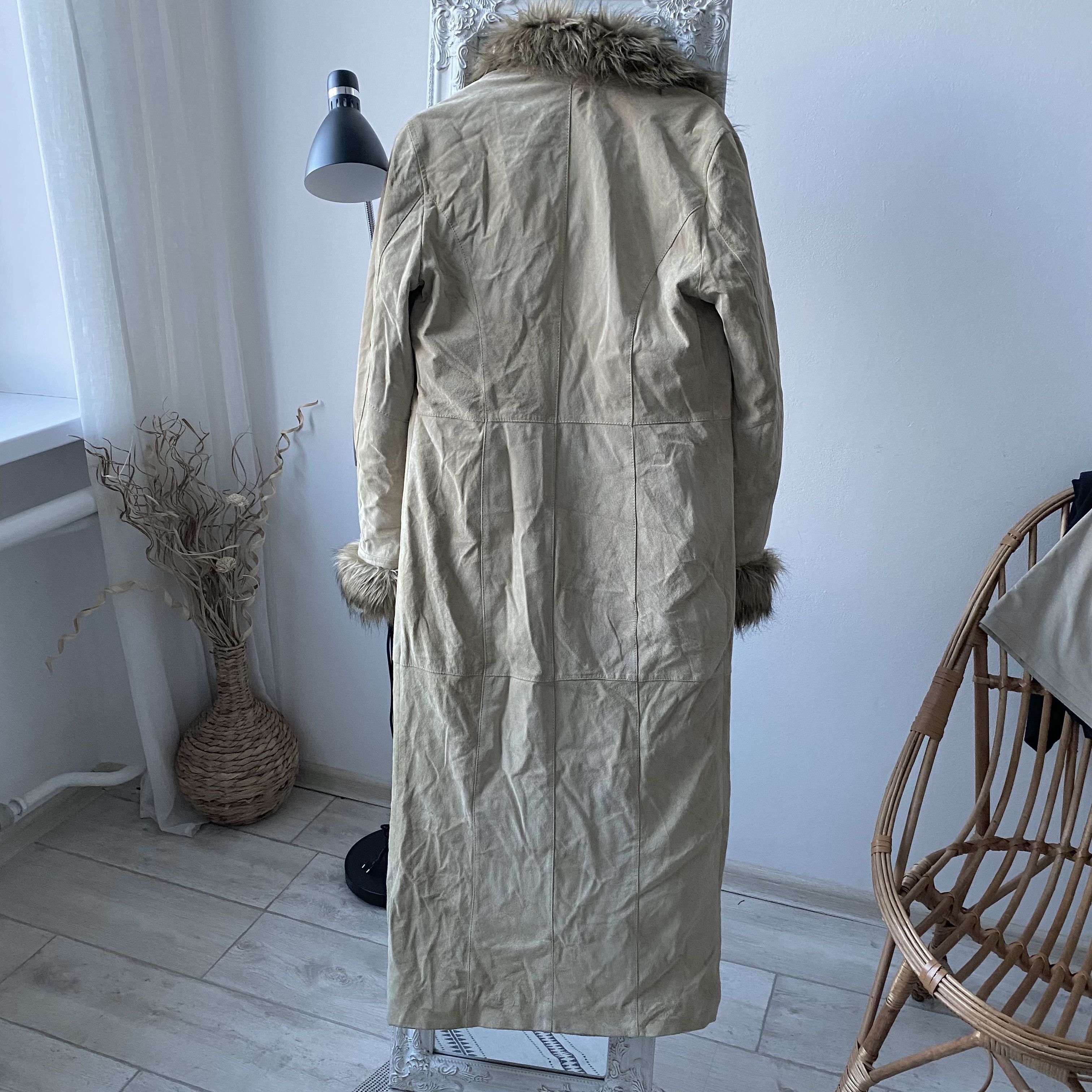 If Six Was Nine Vintage 90s Real Suede with Faux Fur Maxi Coat Y2K japanese Size L / US 10 / IT 46 - 10 Thumbnail