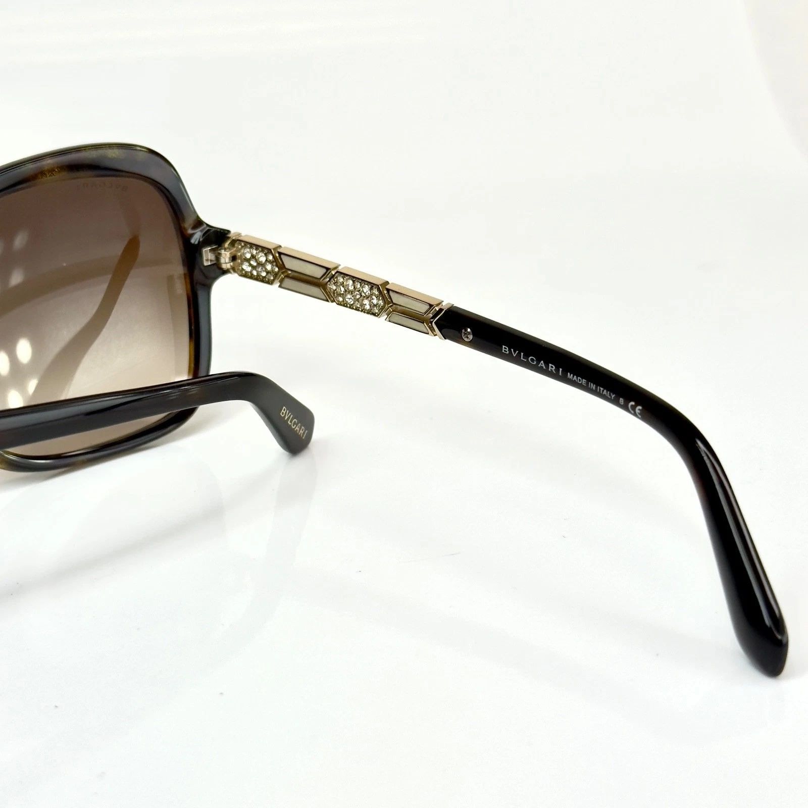 Bvlgari BULGARI BV8181B 8181 Serpenti Brown Havana Sunglasses Size ONE SIZE - 6 Thumbnail
