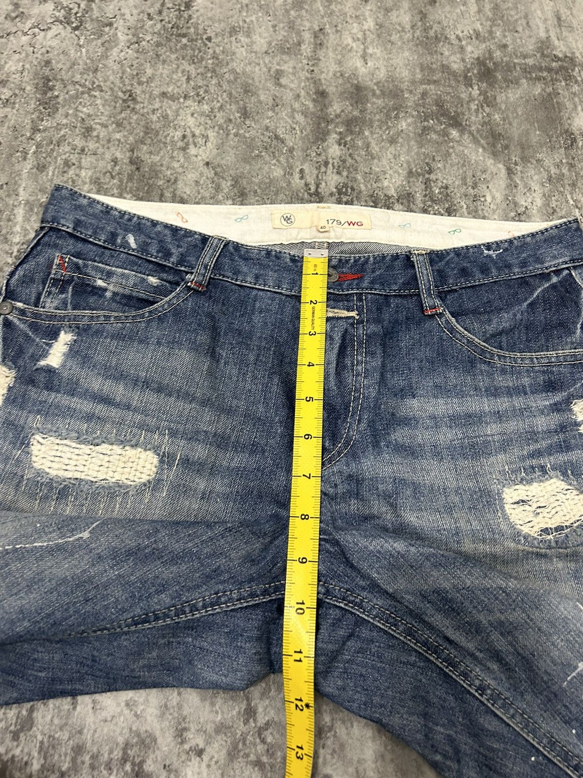 If Six Was Nine × Japanese Brand × Nicole Club 179/WG Nicole Club Distressed Bandana Pocket Back Jeans Size US 32 / EU 48 - 19 Thumbnail