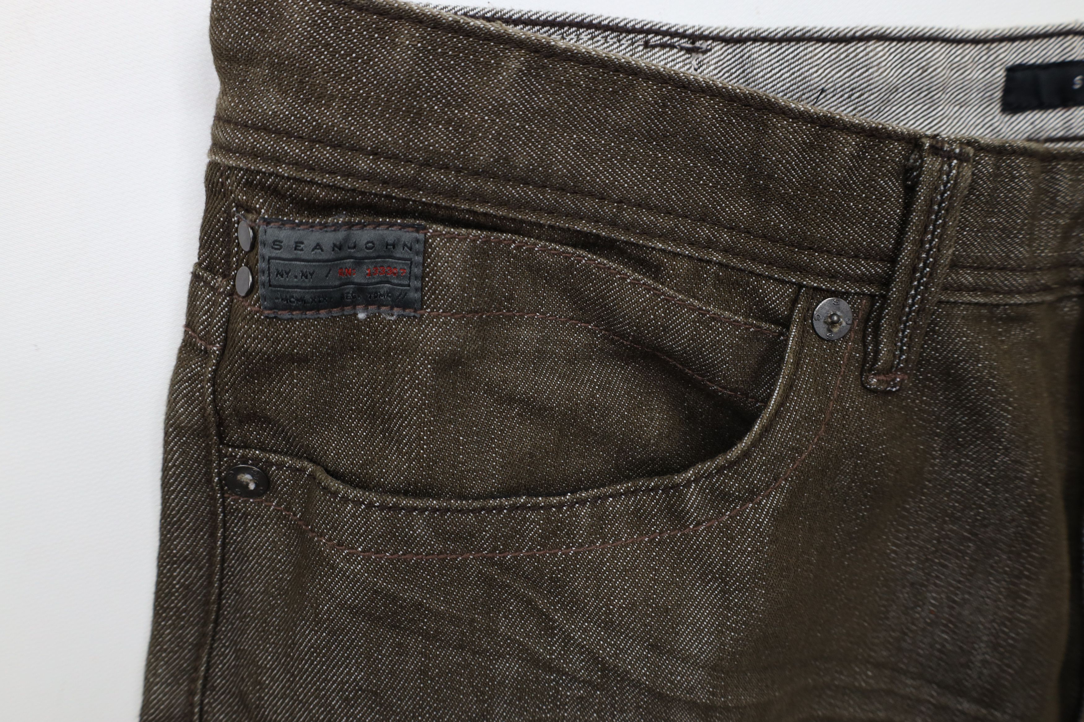 Sean John × Vintage Vintage 90s Y2K Sean John Fit Wide Leg Denim Jeans Brown Size US 36 / EU 52 - 8 Thumbnail