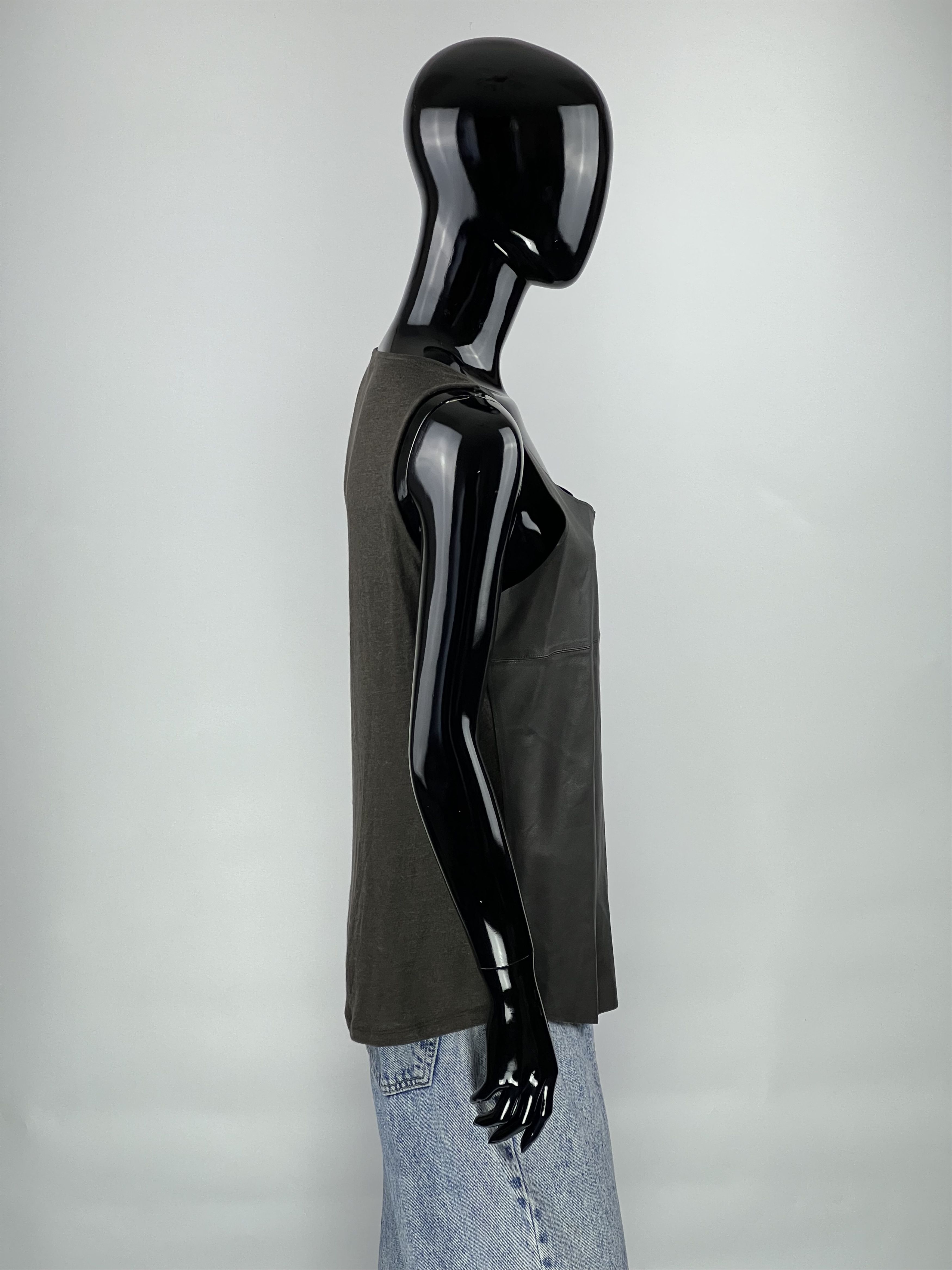 MAJESTIC FILATURES Majestic Filatures Front Leather Tank Top Size 1 Size S / US 4 / IT 40 - 2 Thumbnail