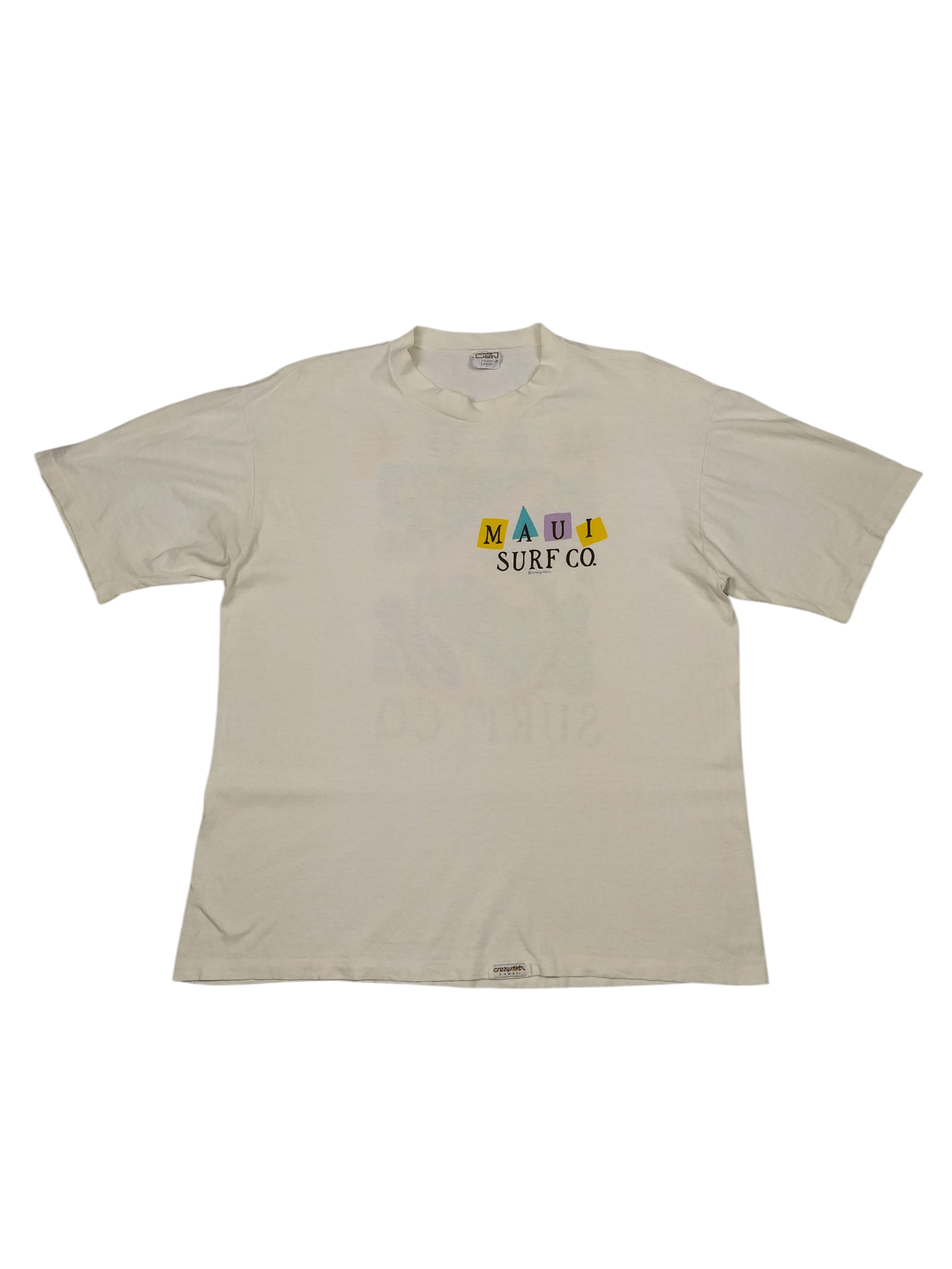 Vintage Vintage Crazy Shirt Maui Surf co. T Shirt Size US L / EU 52-54 / 3 - 1 Thumbnail