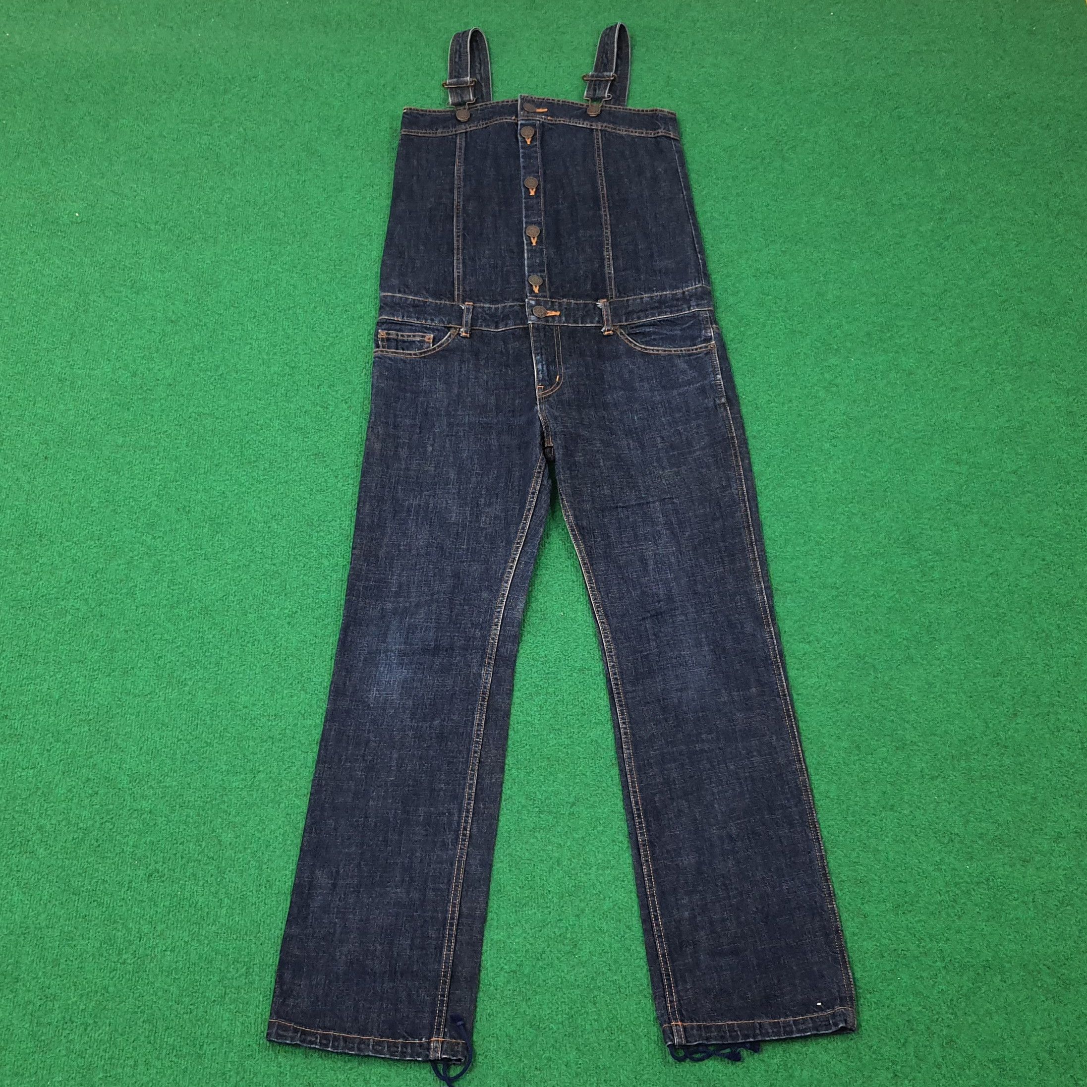 Other Vintage X-Girl Japan Streetwear Denim Jumpsuit C235N20 Size 36" / US 14 / IT 50 - 1 Thumbnail