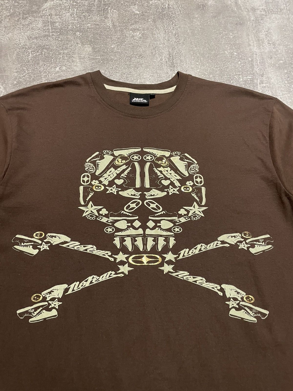 Billabong × No Fear × Quiksilver Vintage No Fear Skull ☠️ Long Sleeve Size US XL / EU 56 / 4 - 6 Thumbnail