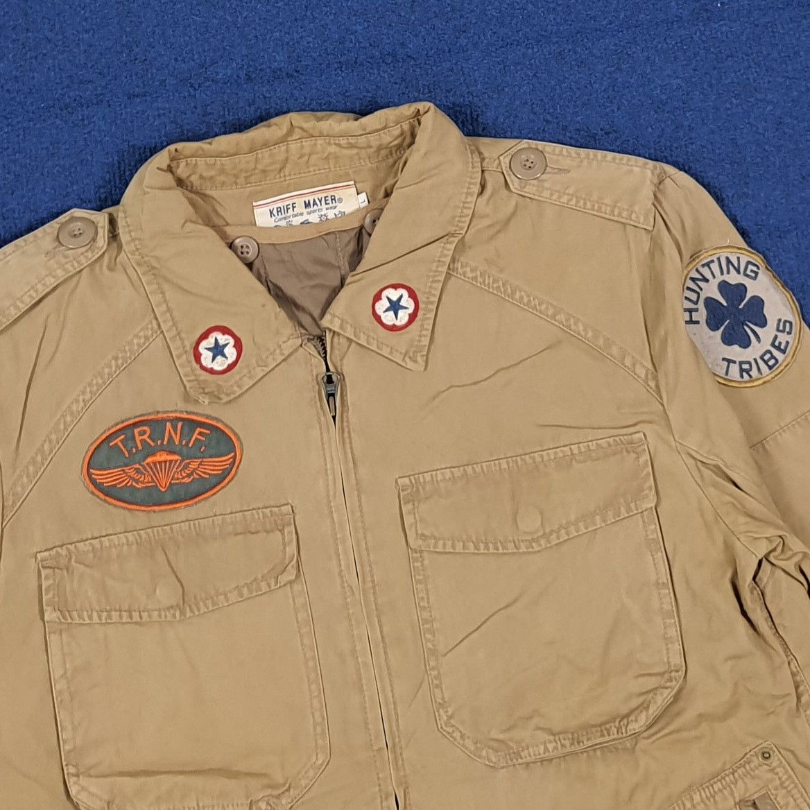 Vintage Vintage Kriff Mayer Patches Cargo Military Chore Coat C278N4 Size US M / EU 48-50 / 2 - 2 Thumbnail