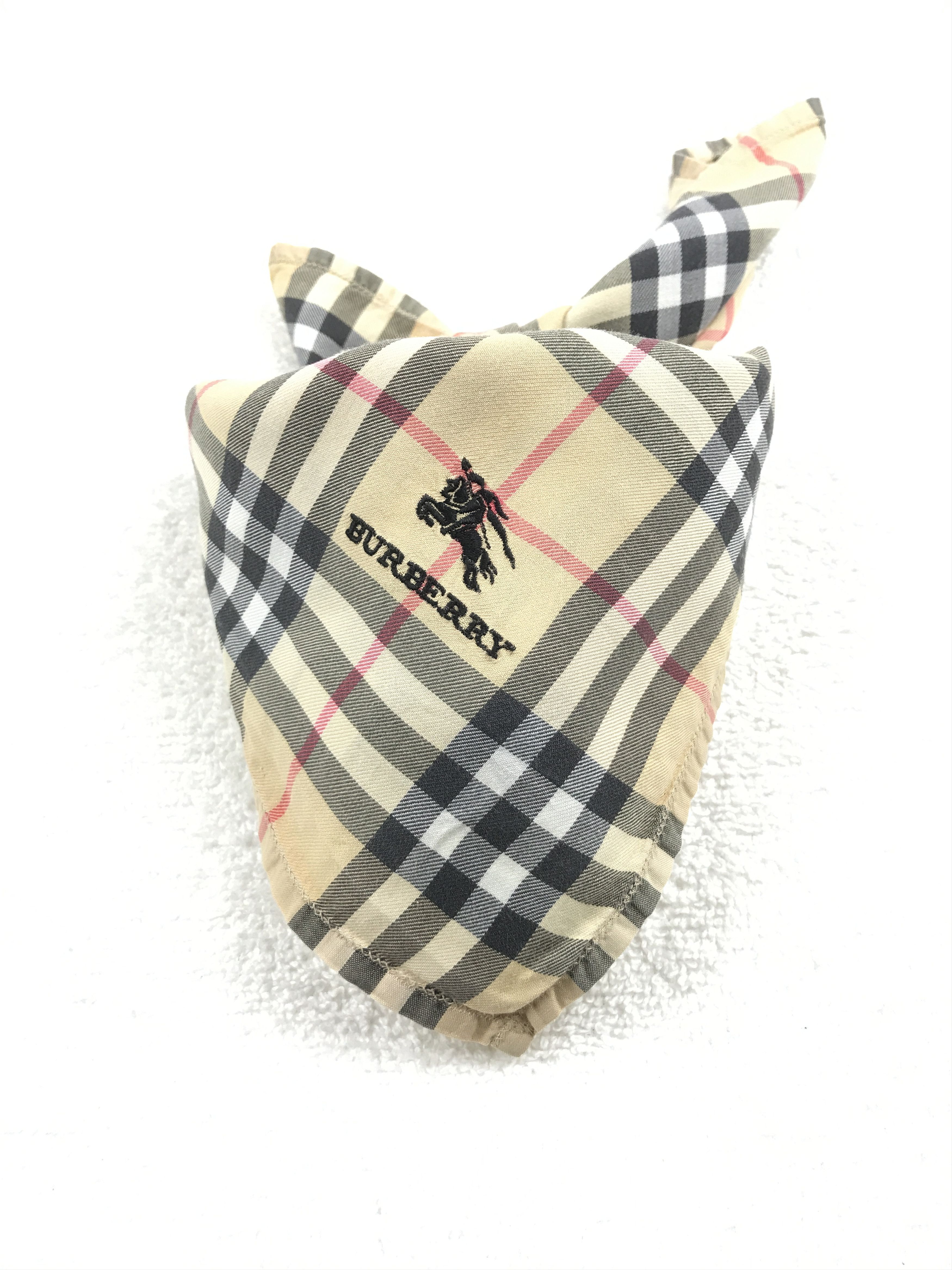 Burberry × Vintage Vintage Burberry Nova Check Bandana Neckerchief Handkerchief Size ONE SIZE - 3 Thumbnail