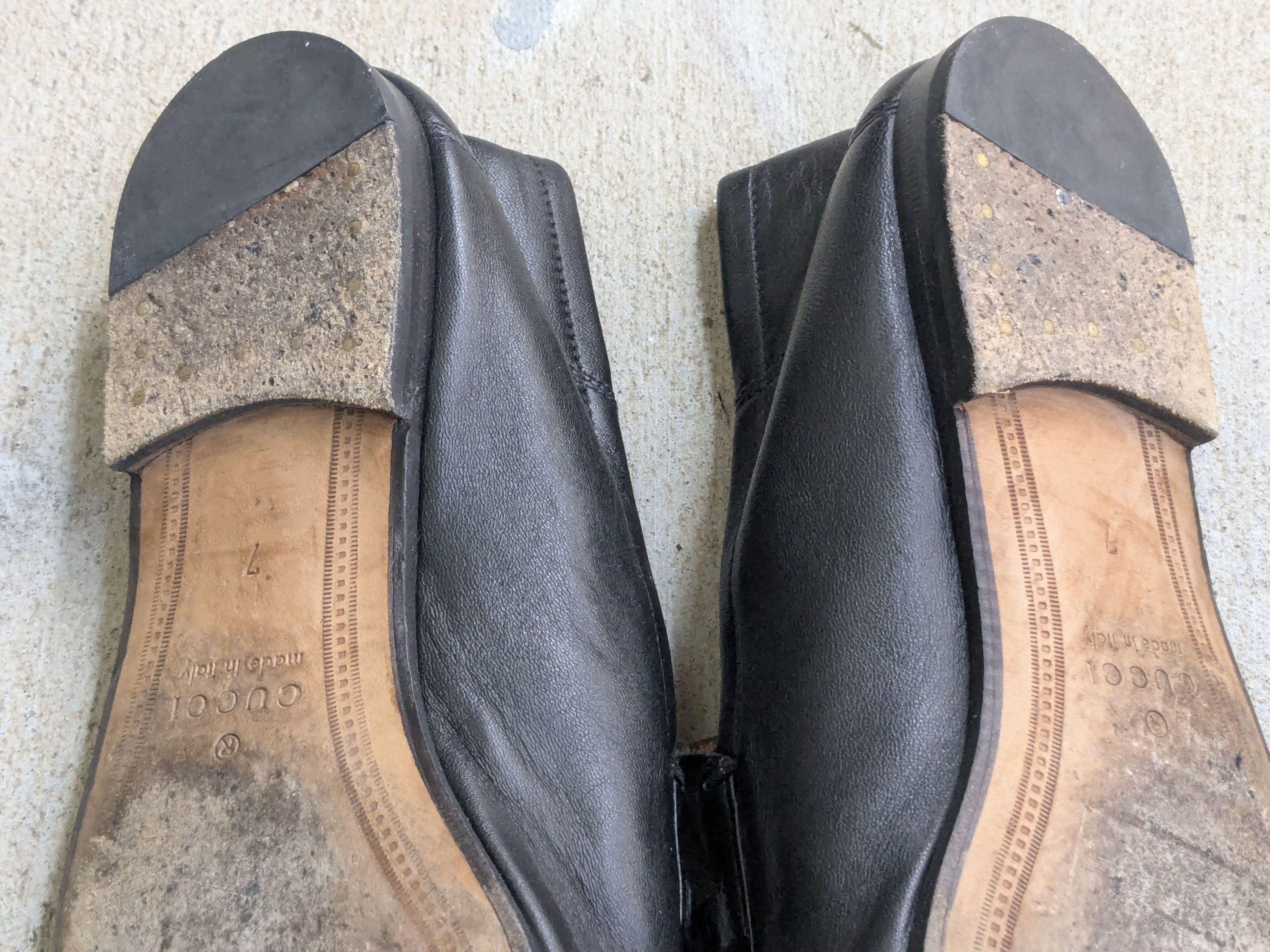 Gucci Gucci Jordaan Horsebit Loafers Black Leather 7.5 Red Wolf Size US 7.5 / EU 40-41 - 12 Thumbnail