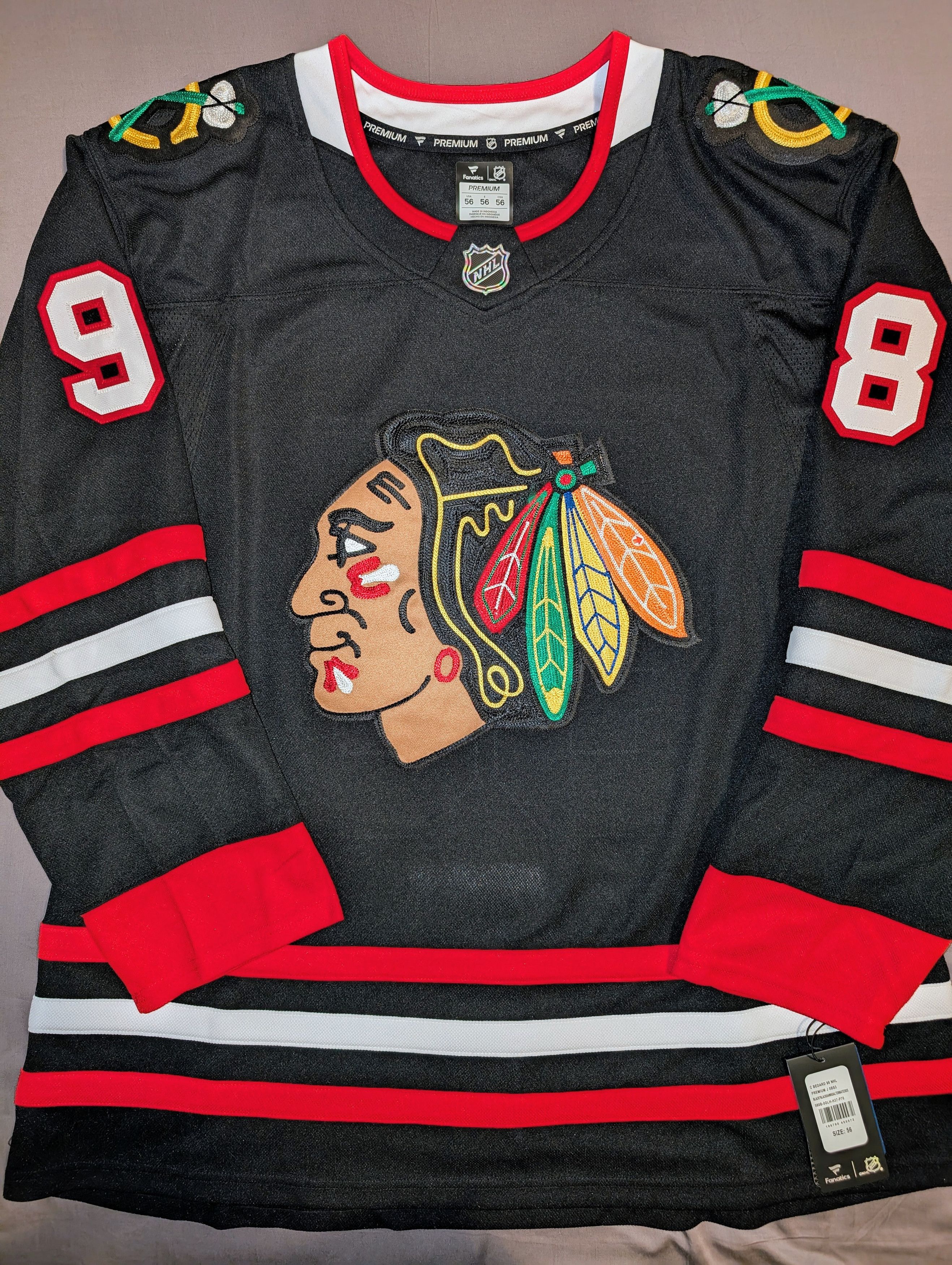 NHL Connor Bedard Chicago Blackhawks jersey Fanatics sz56 Size US XXL / EU 58 / 5 - 1 Thumbnail