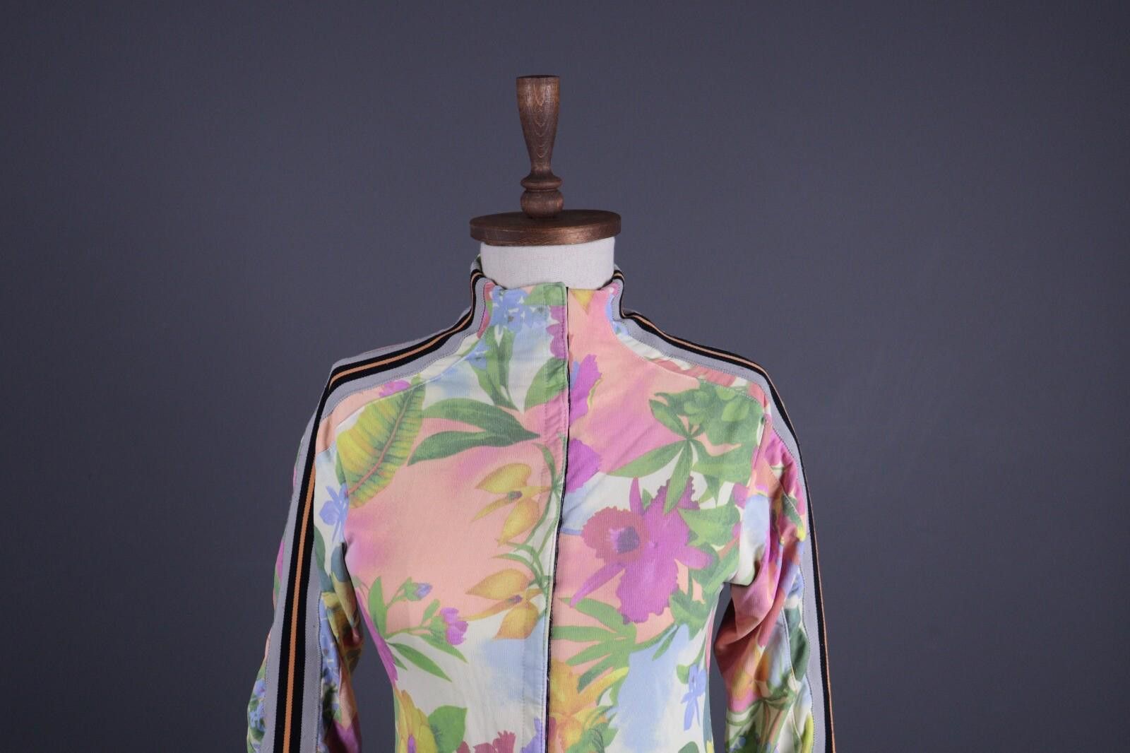 JET SET Jet Set Multicolor Allover Floral Fleece Jacket Size M Size M / US 6-8 / IT 42-44 - 2 Thumbnail