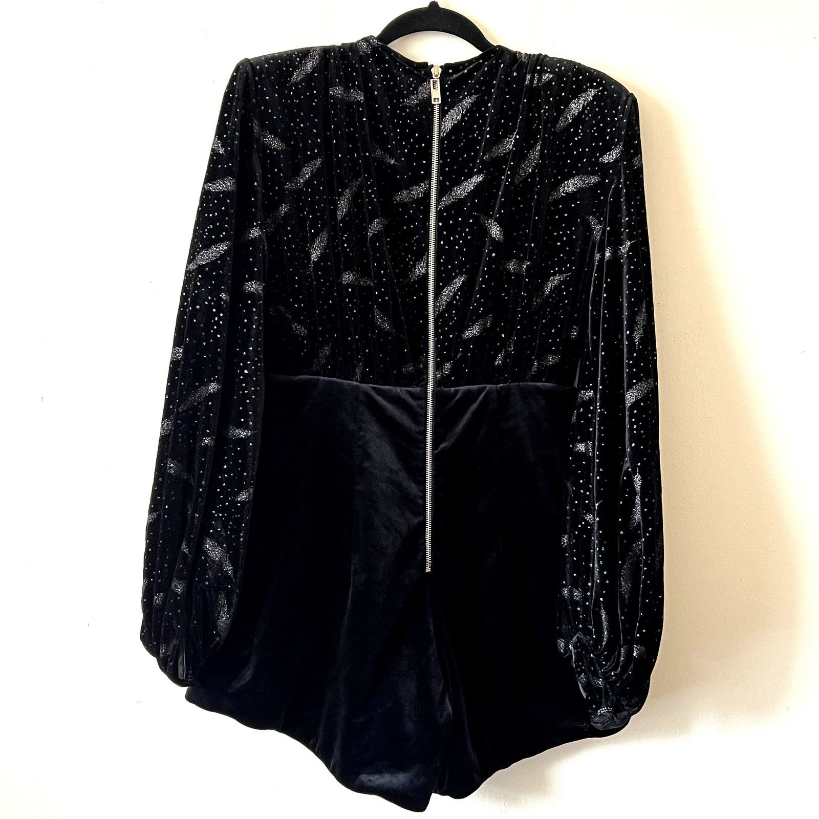 Bronx and Banco Bronx and Banco Maria Velvet Romper black size 6 C3 Size 28" / US 6 / IT 42 - 7 Thumbnail