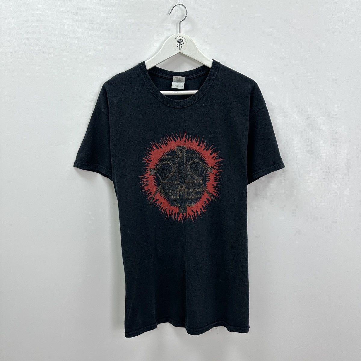 Vintage Vintage 00s Dio Rock band Antichrist print flame tee og y2k Size US L / EU 52-54 / 3 - 1 Thumbnail