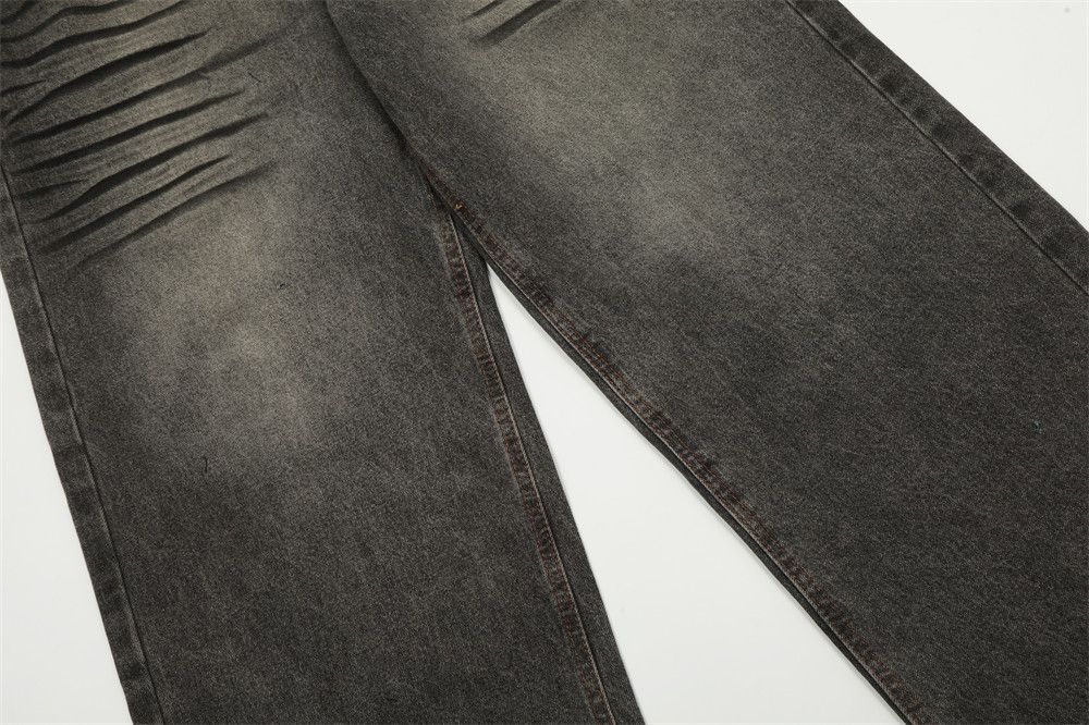 Vintage Men's vintage distressed loose wide-leg ripped jeans Size US 32 / EU 48 - 4 Thumbnail