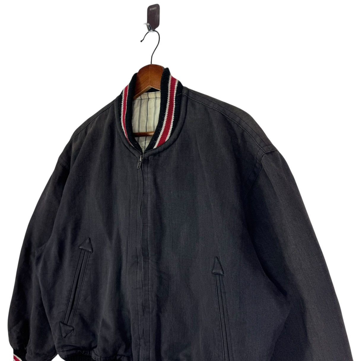 Japanese Brand × Vintage VINTAGE JUN MEN JAPANESE BRAND BOMBER ZIPPER JACKET Size US M / EU 48-50 / 2 - 5 Thumbnail