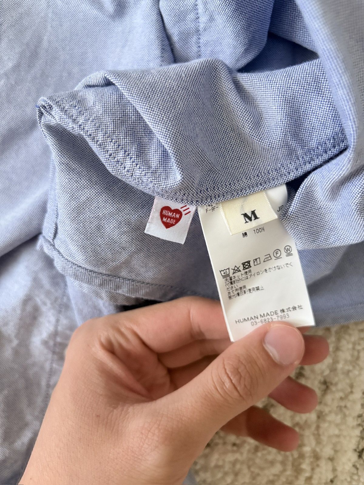 Human Made Human Made Blue Oxford Shirt Size US M / EU 48-50 / 2 - 4 Thumbnail