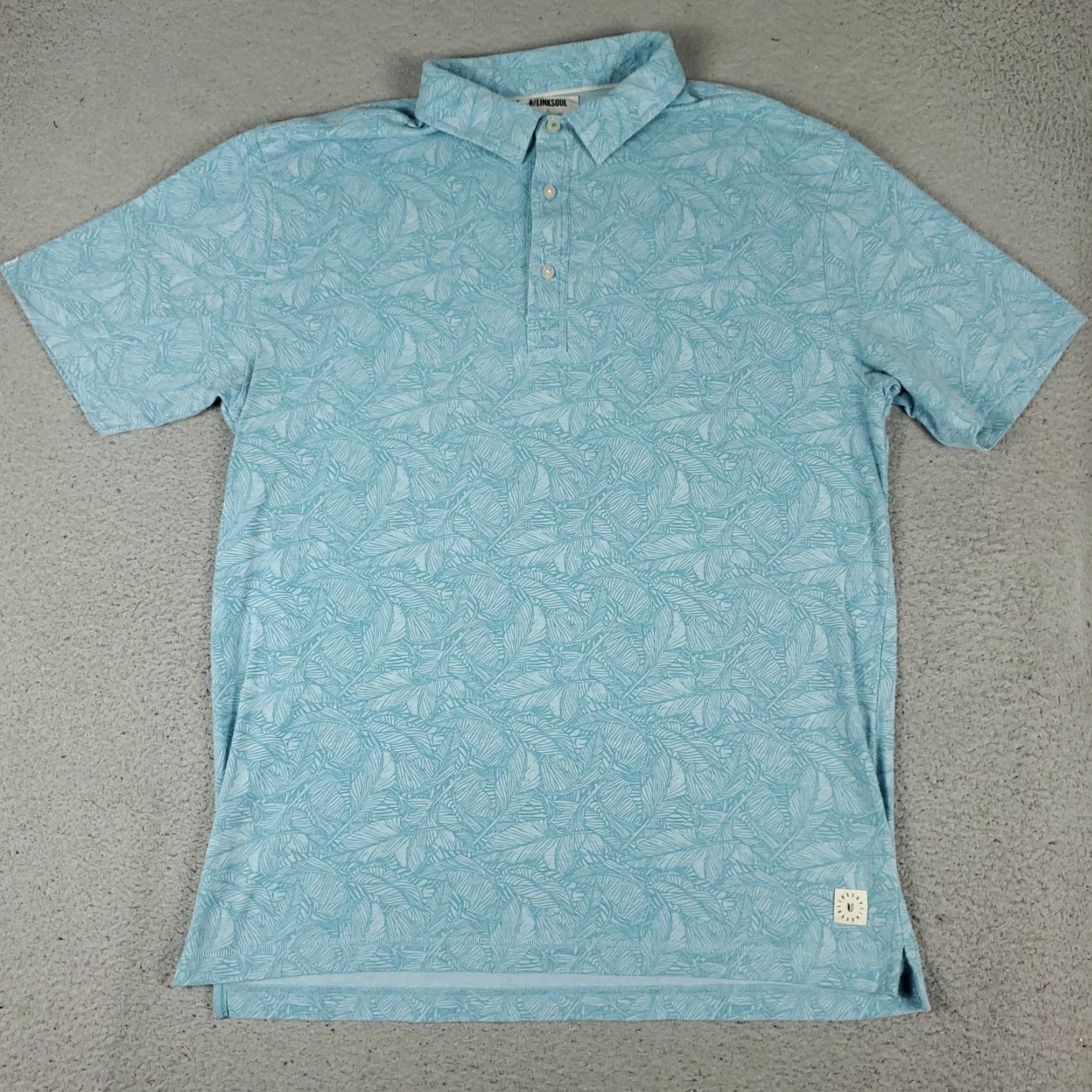Vintage Linksoul Polo Shirt Mens Large Blue Casual Golf Short Sleeve Adult Polo Shirt Mens Large Blue Golf Casual Short Sleeve Adult Size US XL / EU 56 / 4 - 2 Thumbnail