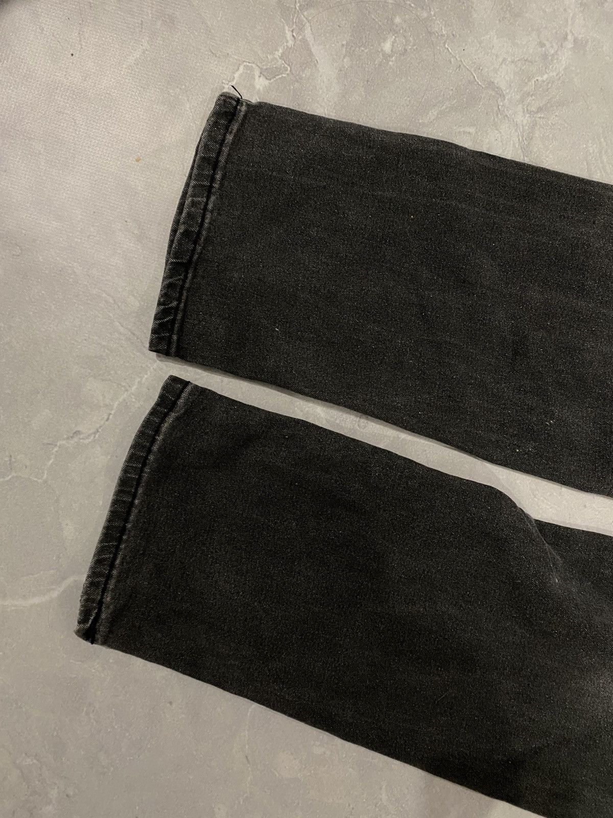 Vintage Faded Black Slim Fit Distressed Jeans 2000s / Y2K Drip Size US 36 / EU 52 - 8 Thumbnail