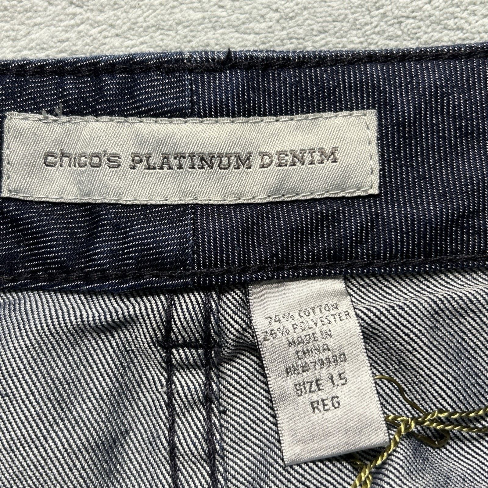 Chicos Y2k 2000s Deadstock Beyond Baggy Jeans Womens 15 32x31 Wide Size 32" / US 10 / IT 46 - 9 Thumbnail