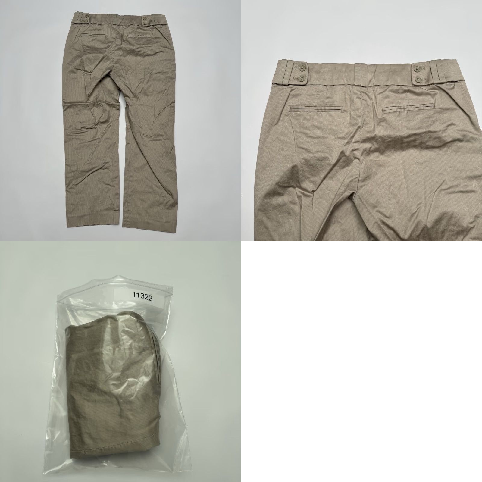 Banana Republic VINTAGE Banana Republic Martin-Fit Women's Pants Size 8 Beige Khakis Stretch Straight 26in Inseam Size 30" / US 8 / IT 44 - 8 Thumbnail