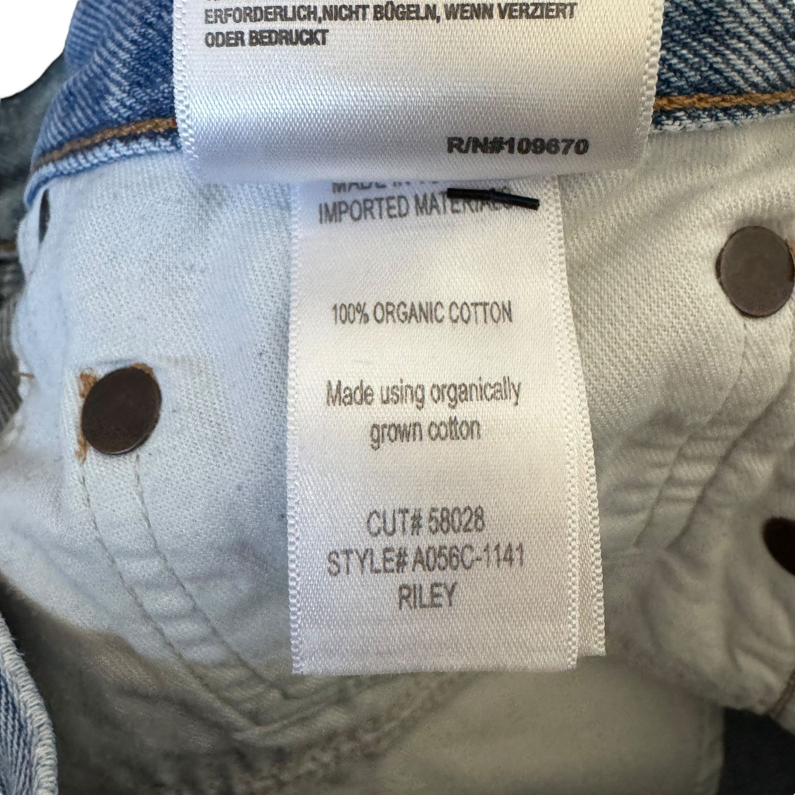 Agolde AGOLDE Riley High Rise Straight Crop Jean Dimension Wash Size 28" / US 6 / IT 42 - 6 Thumbnail
