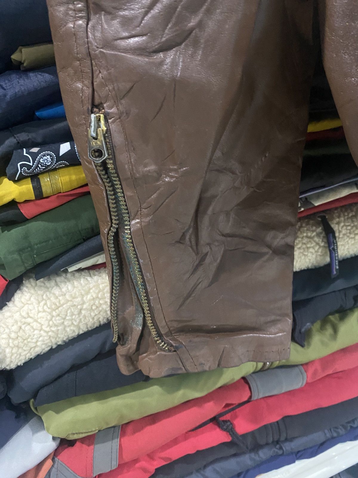 Genuine Leather Vintage 80s Bomber Leather Jacket Size US L / EU 52-54 / 3 - 6 Thumbnail