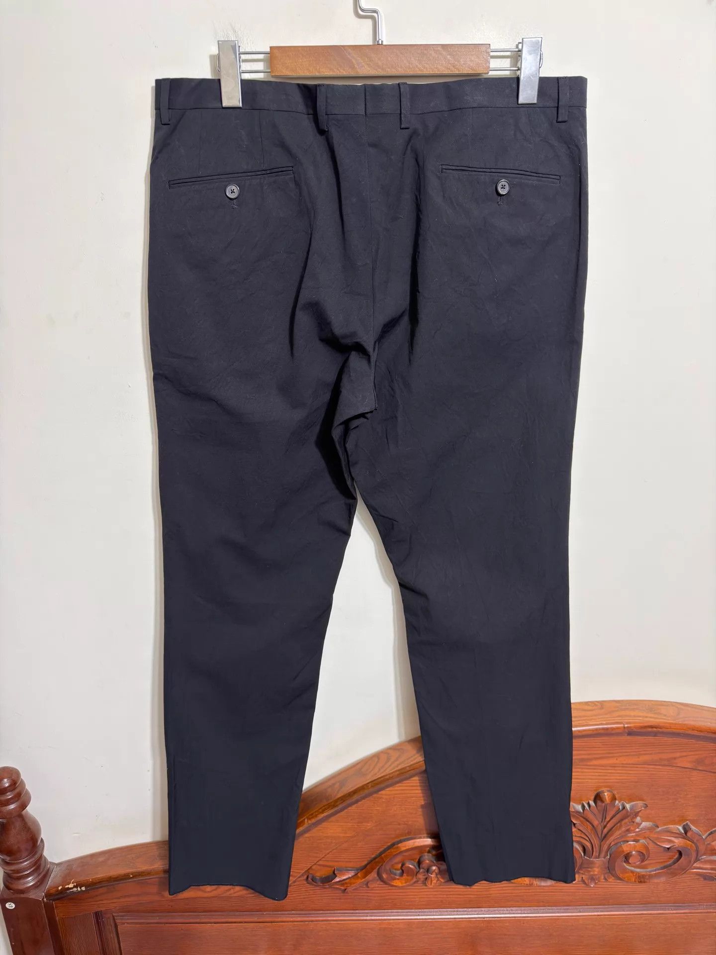 Jil Sander Jil Sander Pleated Slim Black Trousers 52 Size US 36 / EU 52 - 2 Thumbnail
