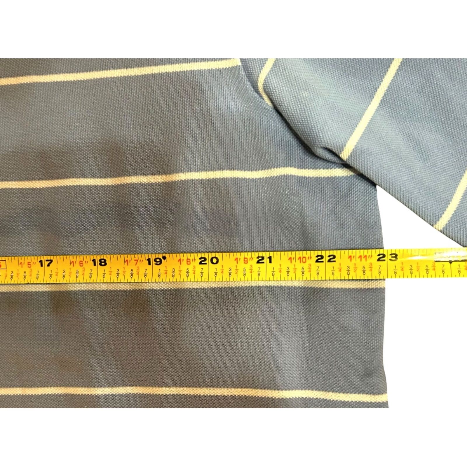 Ralph Lauren VINTAGE? (No) Polo Golf Ralph Lauren Shirt Blue White Striped Short Sleeve Shirt Men's Large Size US L / EU 52-54 / 3 - 7 Thumbnail